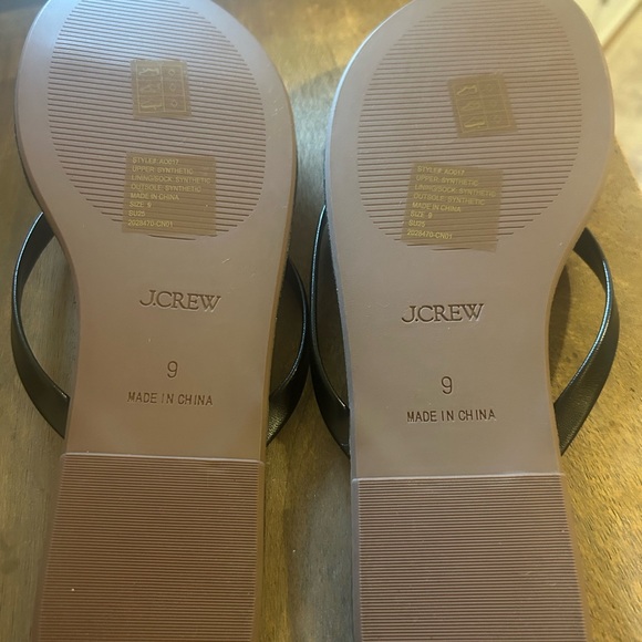 J Crew Classic Black Women's Flip Flops NWT - Picture 4 of 4